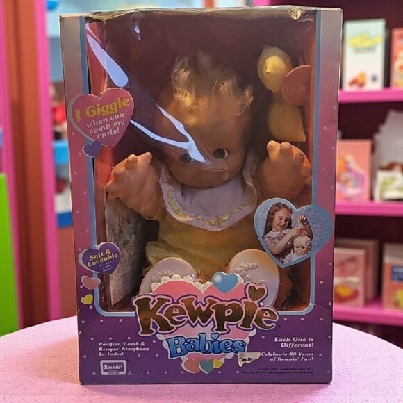 Roseart Vintage 1993 Kewpie Babies soft body baby doll 16-in in box accessories - Picture 1 of 16